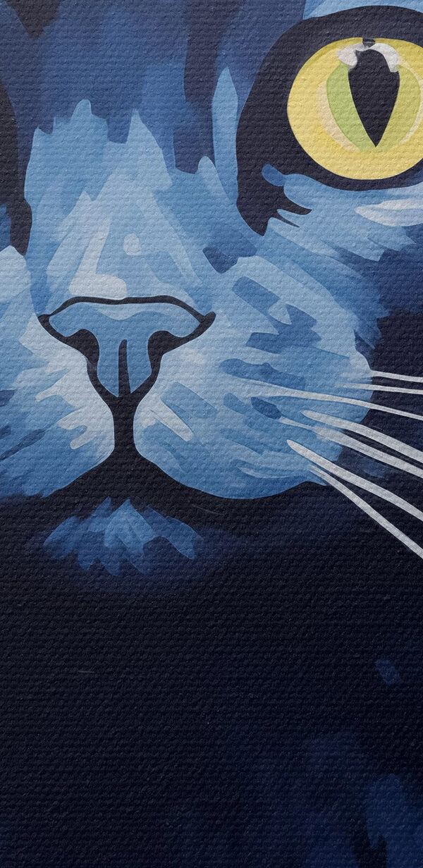 Schilderij van een kat Schilderij van een kat