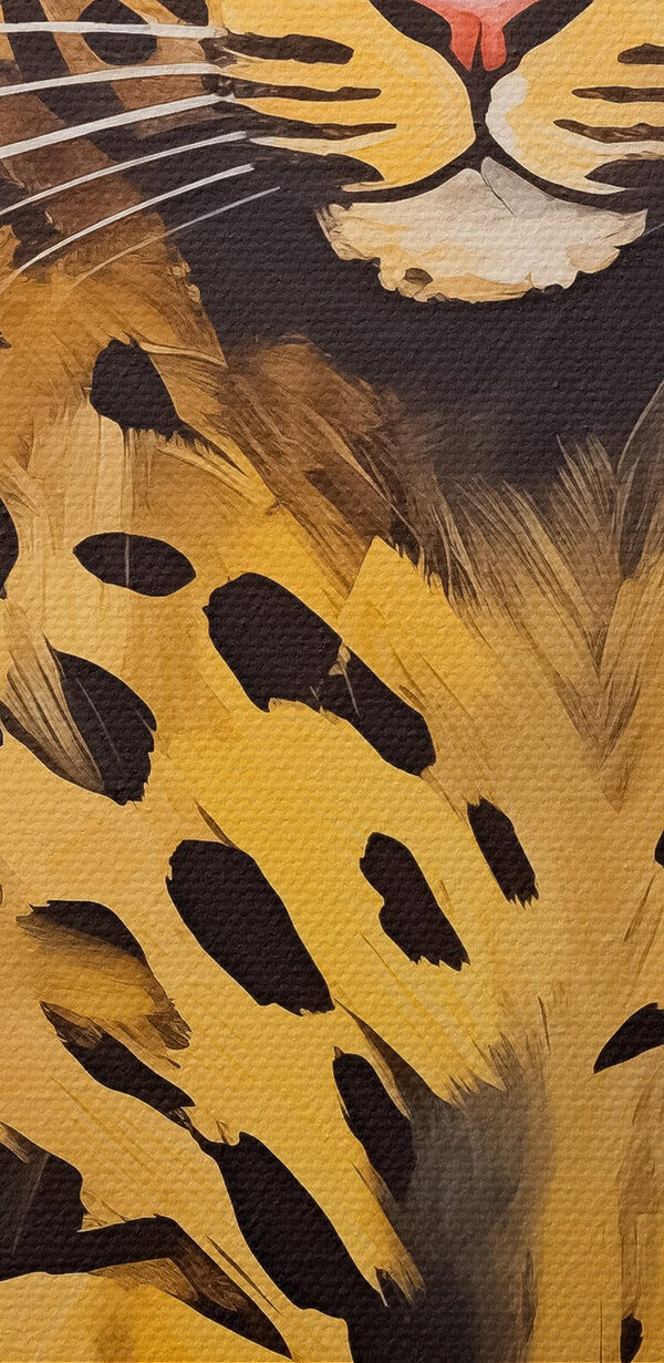 Schilderij van een jachtluipaard Schilderij van een jachtluipaard