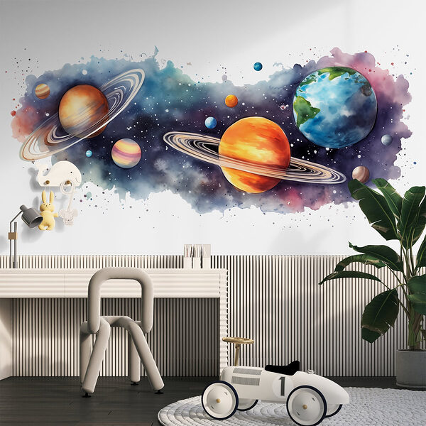 Planeten en sterren in de ruimte Planeten en sterren in de ruimte
