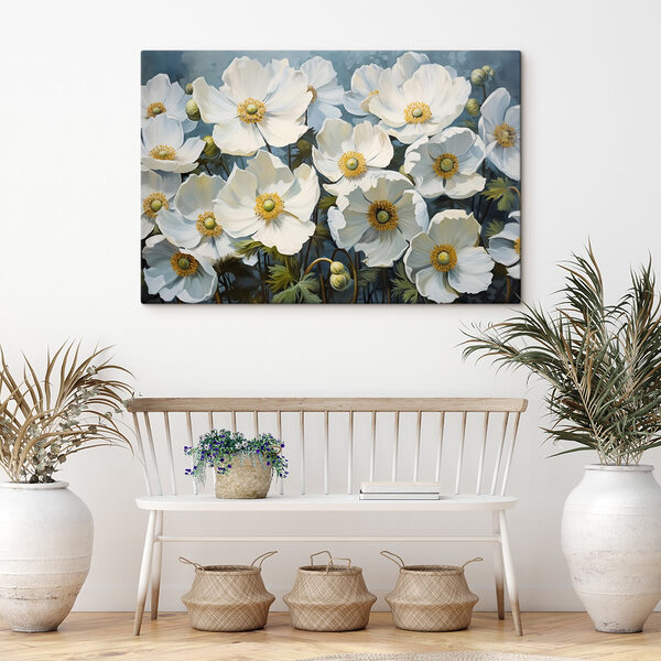 Groep witte bloemen Groep witte bloemen