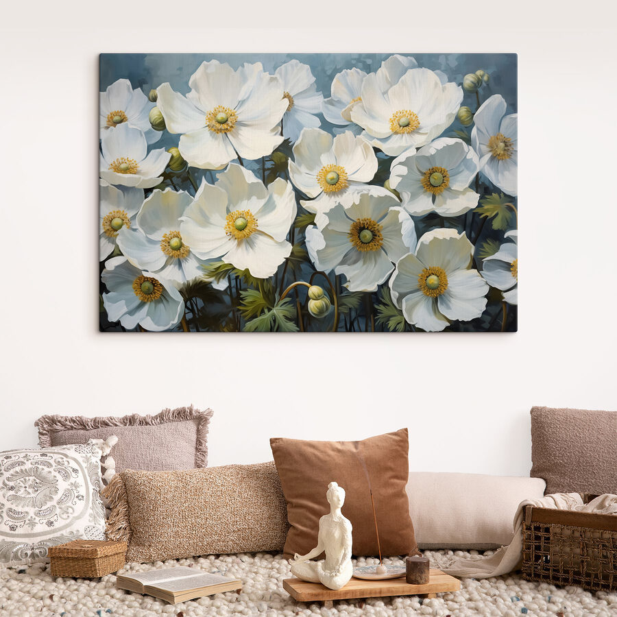 Groep witte bloemen