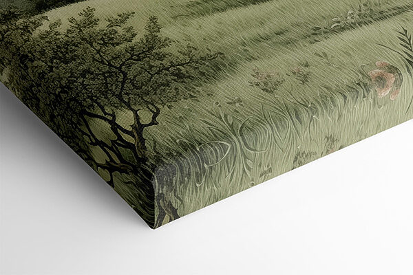 Landschap met bomen en een huis Landschap met bomen en een huis