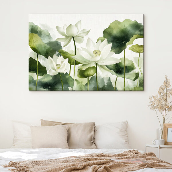 Groep witte bloemen met groene bladeren Groep witte bloemen met groene bladeren