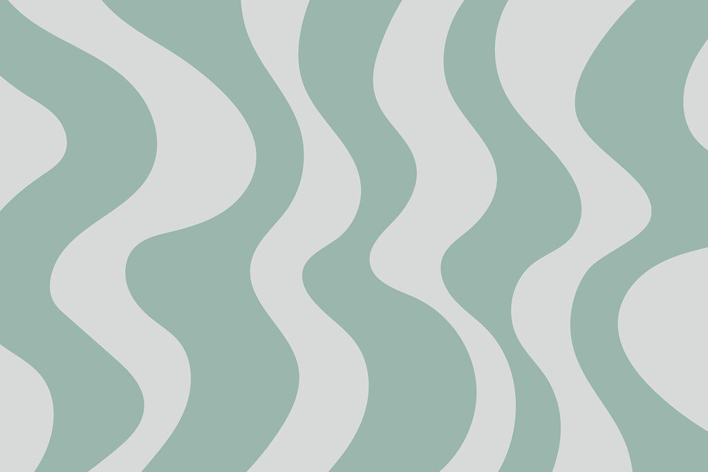 Groene en witte golvende lijnen Groene en witte golvende lijnen