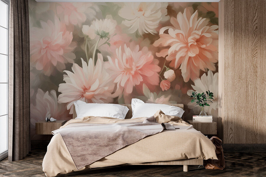 Fotobehang Close-up van bloemen
