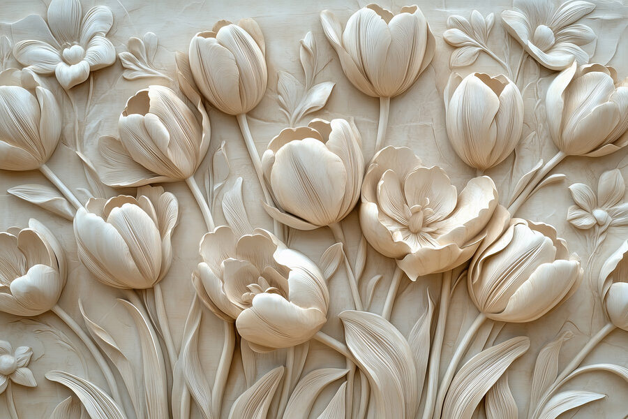 Groep witte bloemen