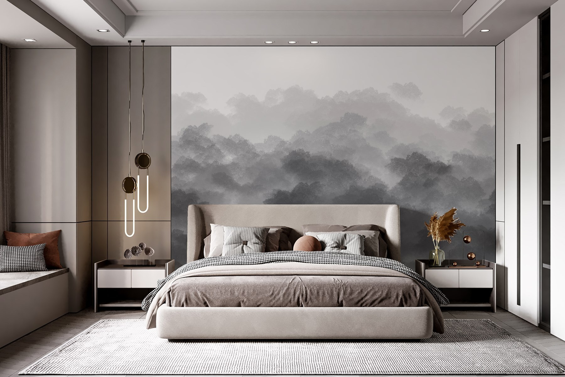 Black and white image of clouds Black and white image of clouds