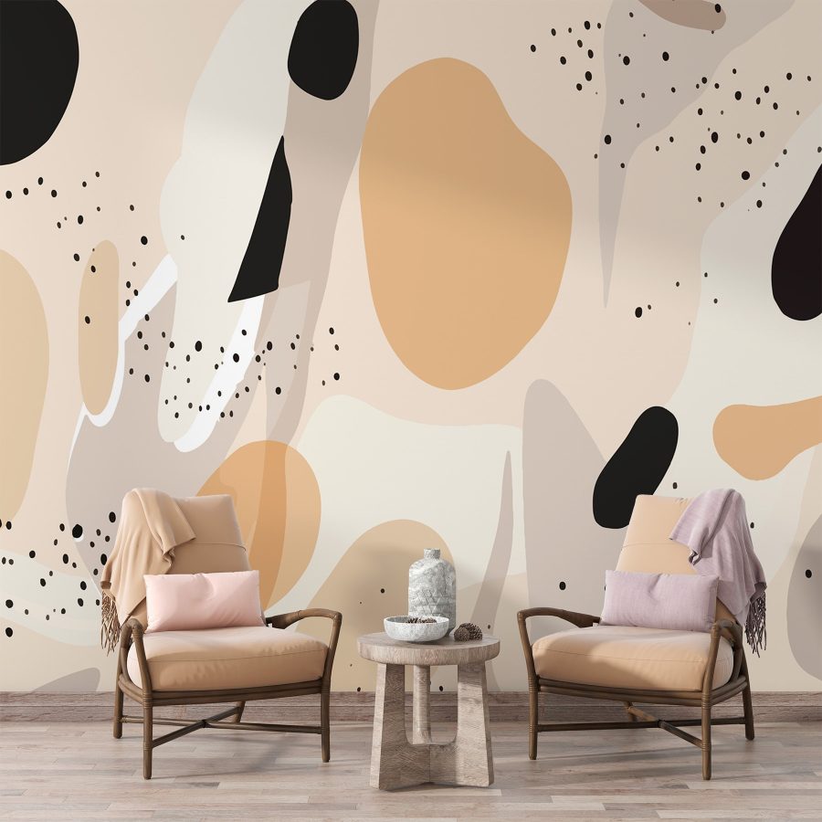 Abstracte schoonheid in neutrale tinten