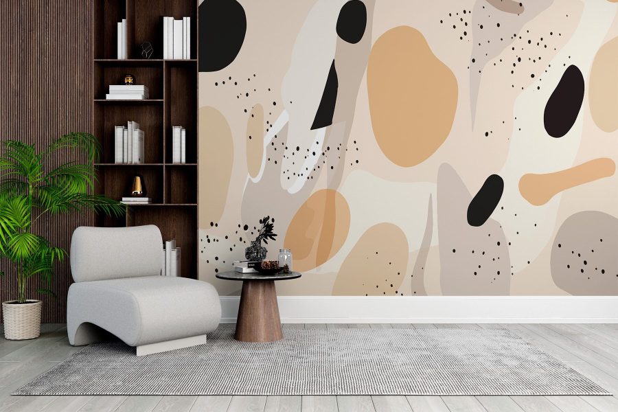 Abstracte schoonheid in neutrale tinten
