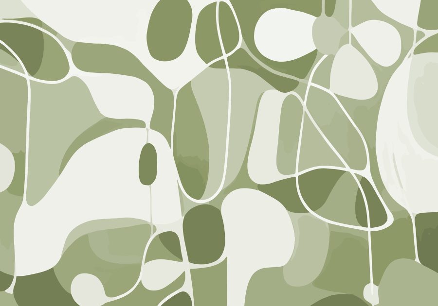 Groen en wit patroon