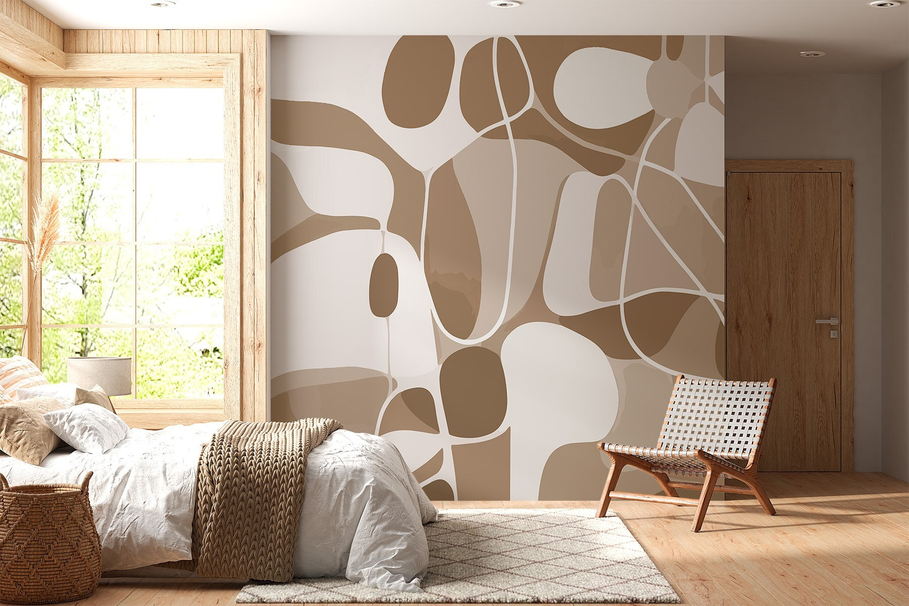 Brown and white pattern Brown and white pattern