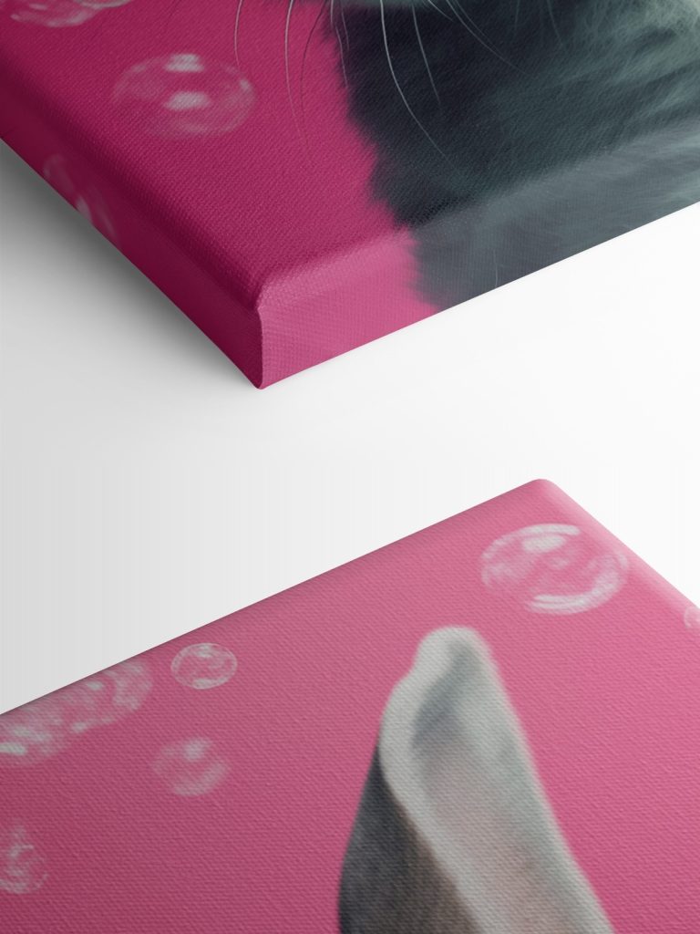 Rabbit wearing pink glasses