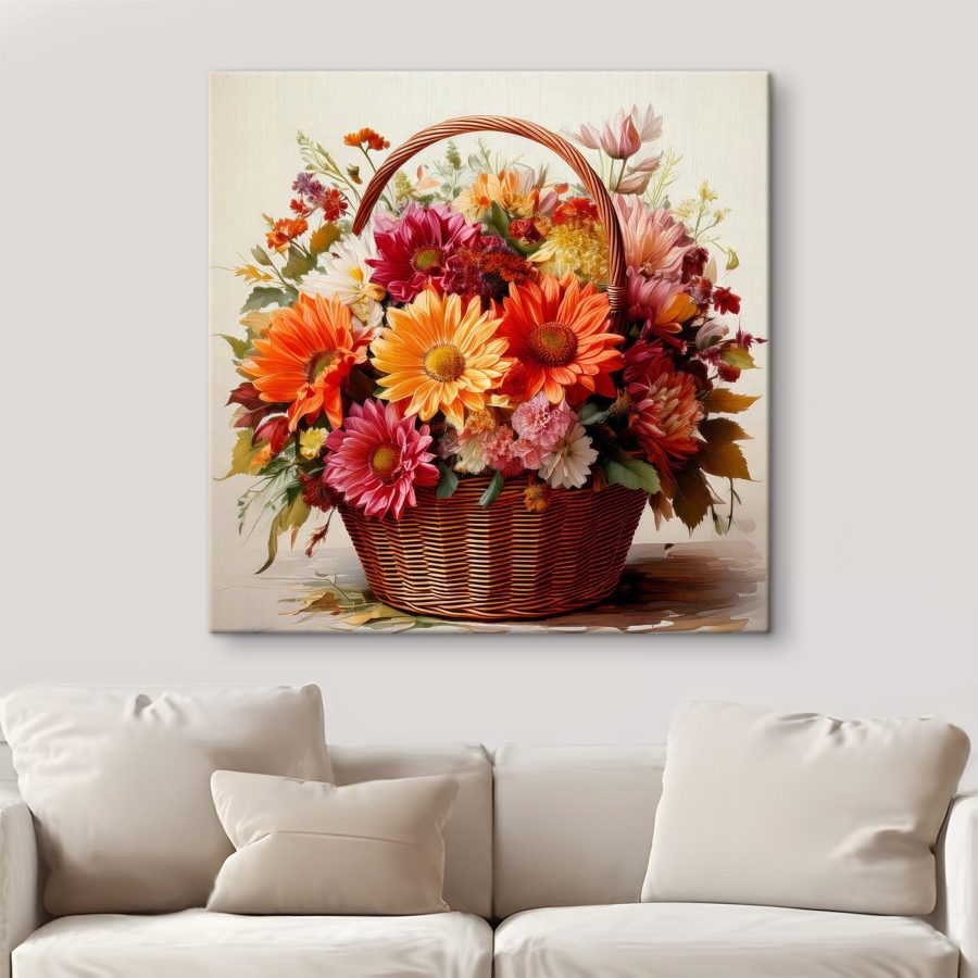 Mand met bloemen