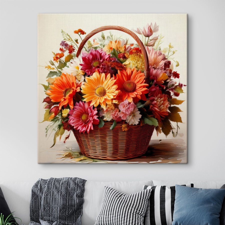 Mand met bloemen