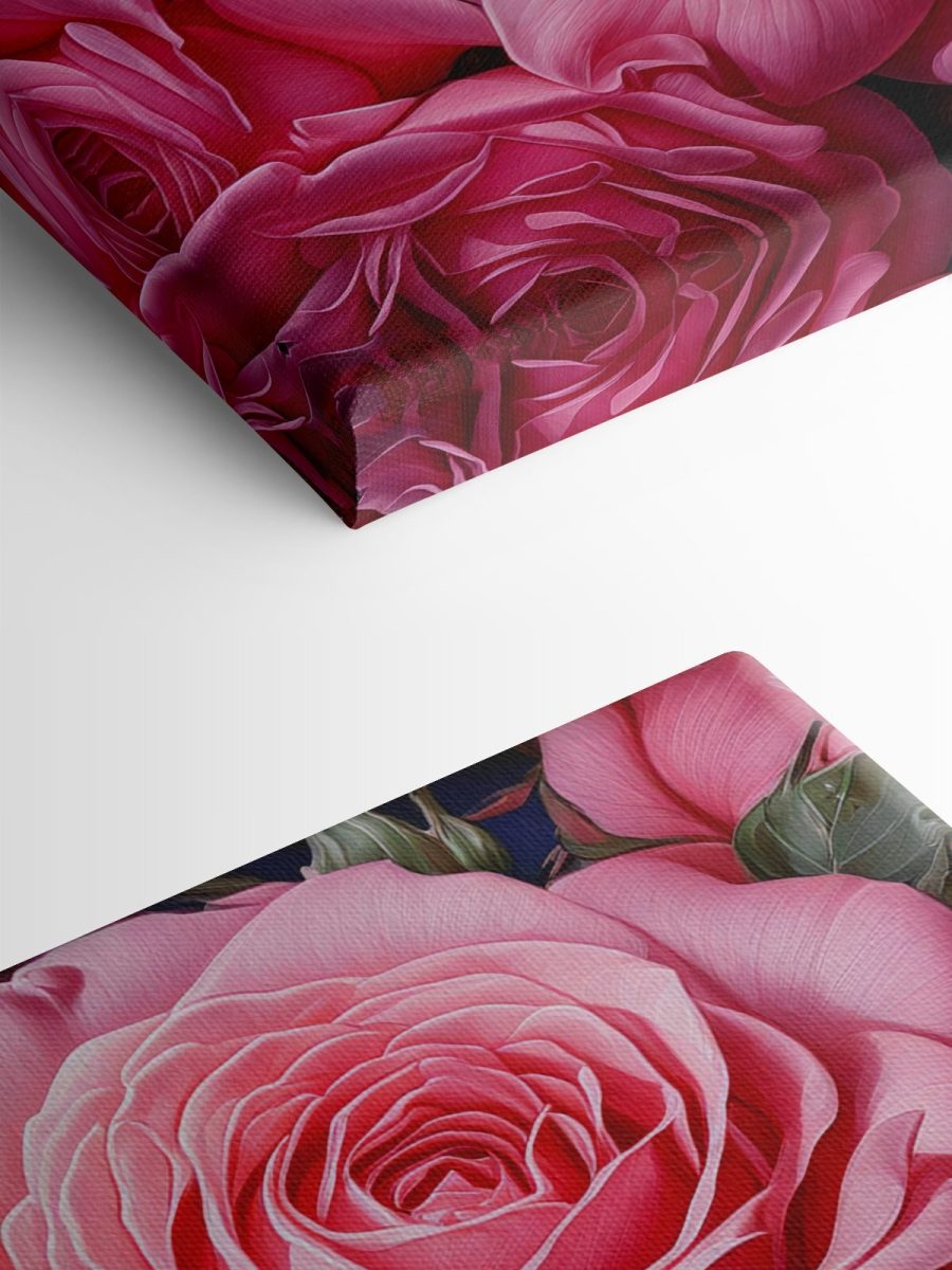 Groep roze rozen