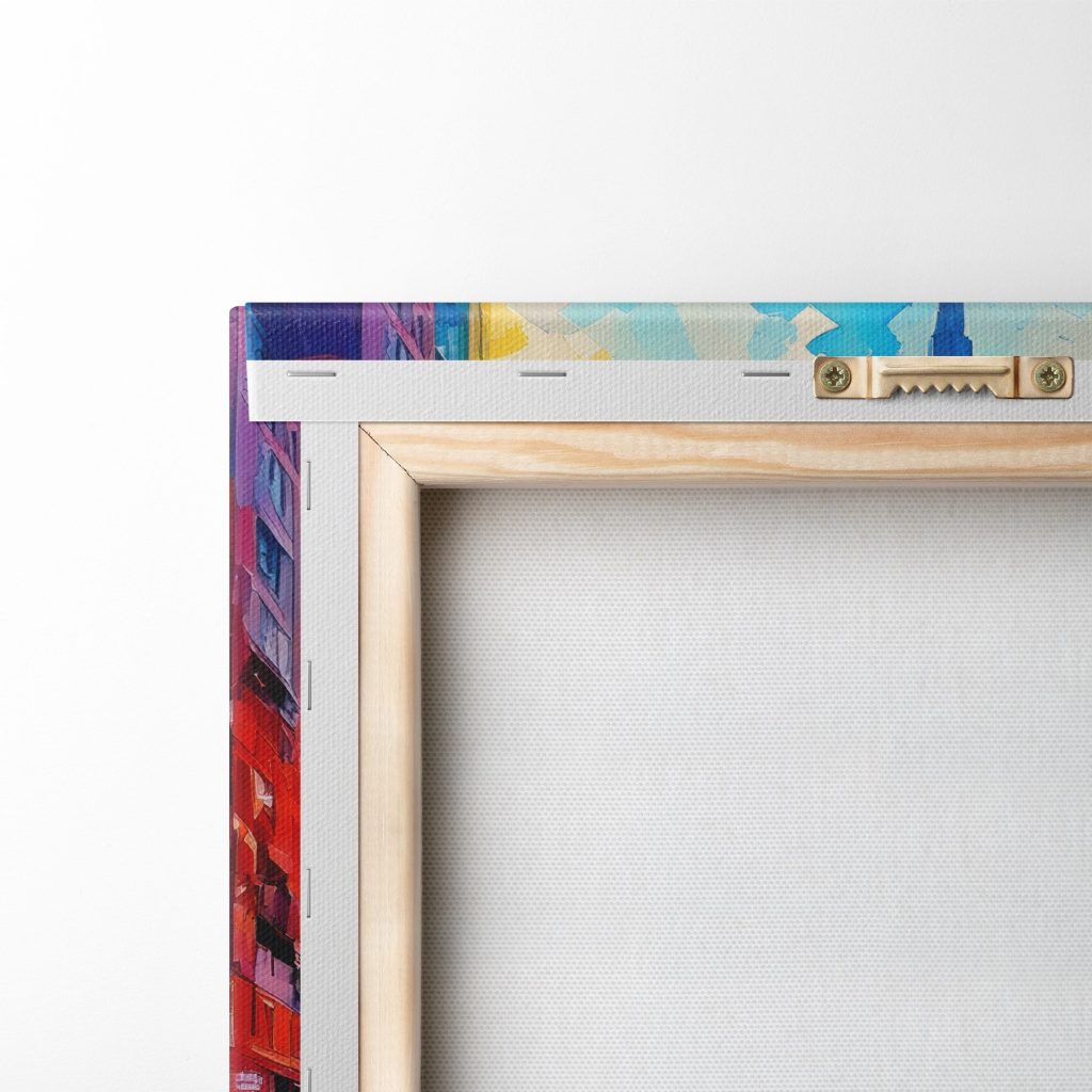 City street with cars and buildings