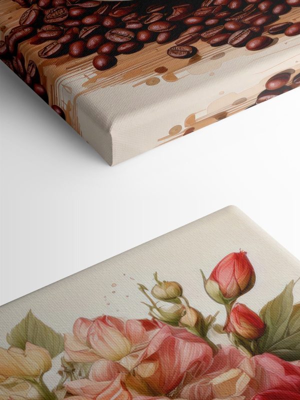 Kopje koffie en bloemen Kopje koffie en bloemen