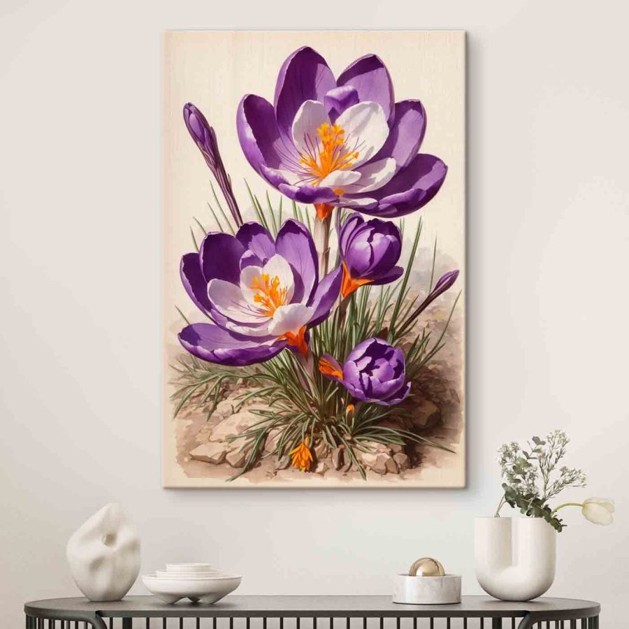 Paarse en witte bloem