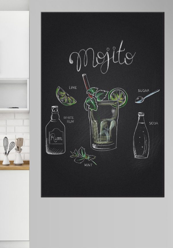 Krijttekening van een drankje Krijttekening van een drankje