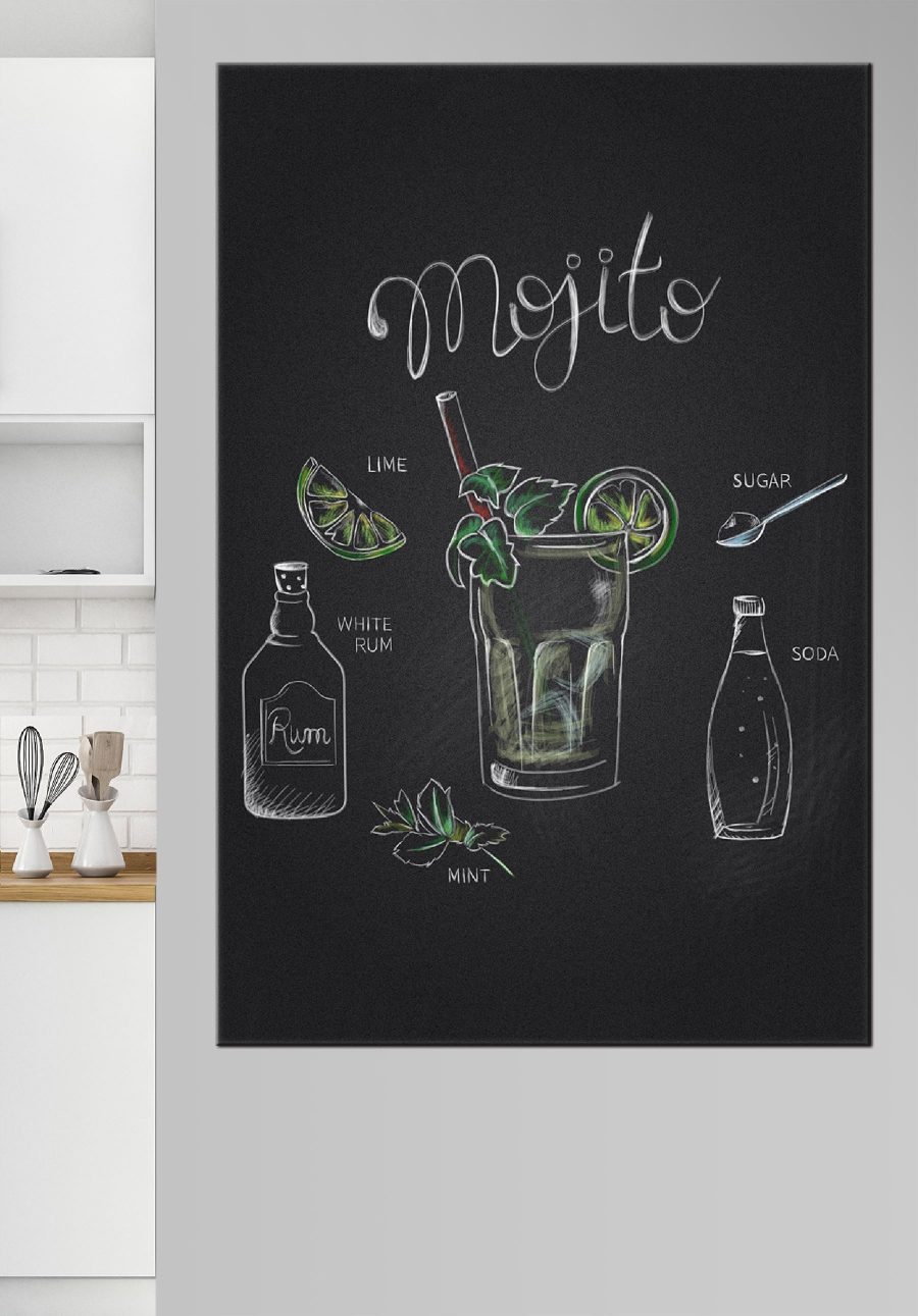 Krijttekening van een drankje
