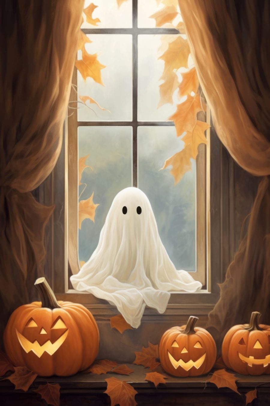 Spook in een raam