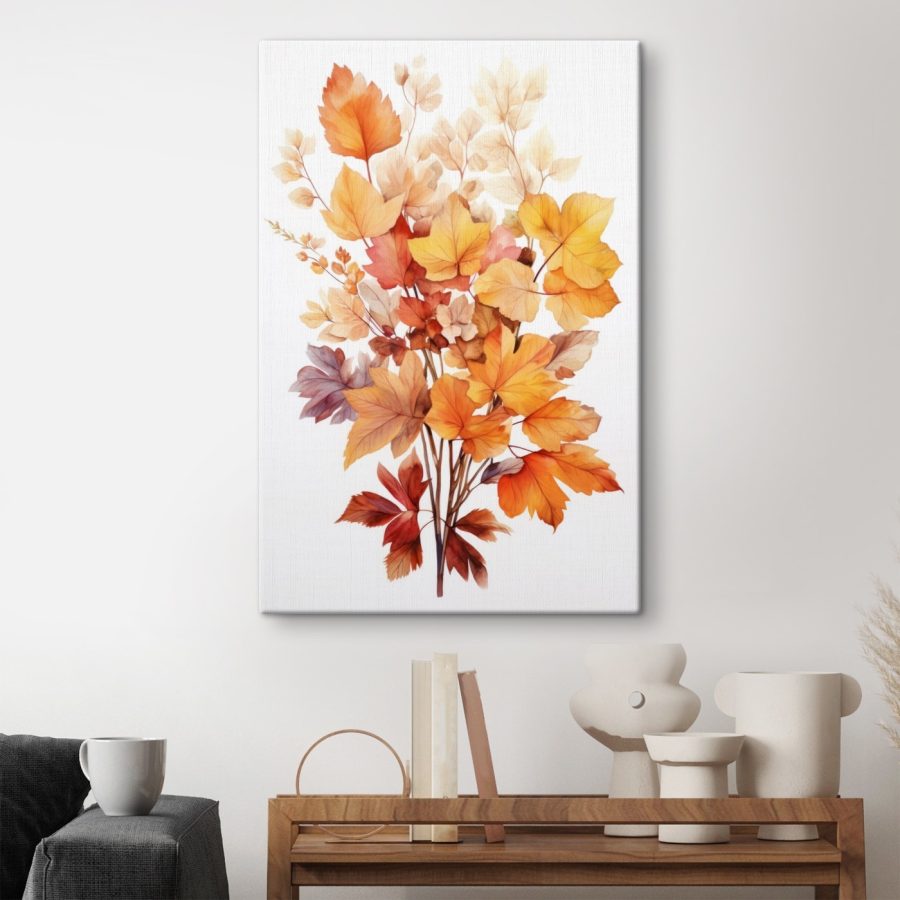 Aquarel van bladeren
