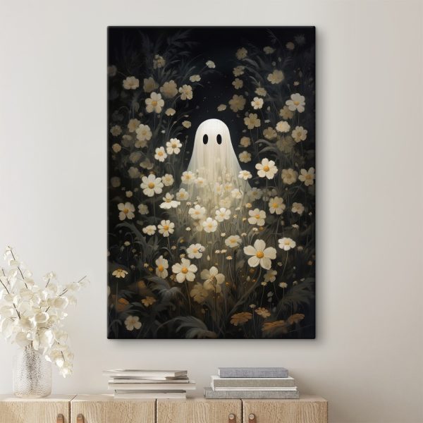 Spook in een bloemenveld Spook in een bloemenveld