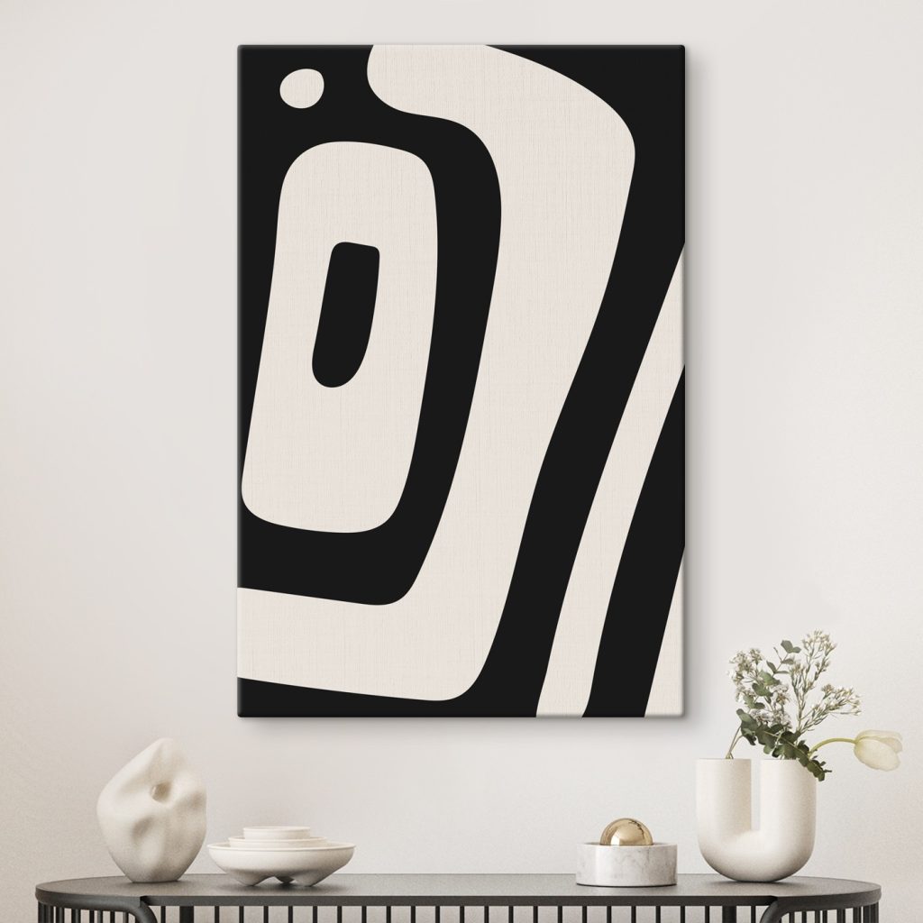Black and white striped object Black and white striped object