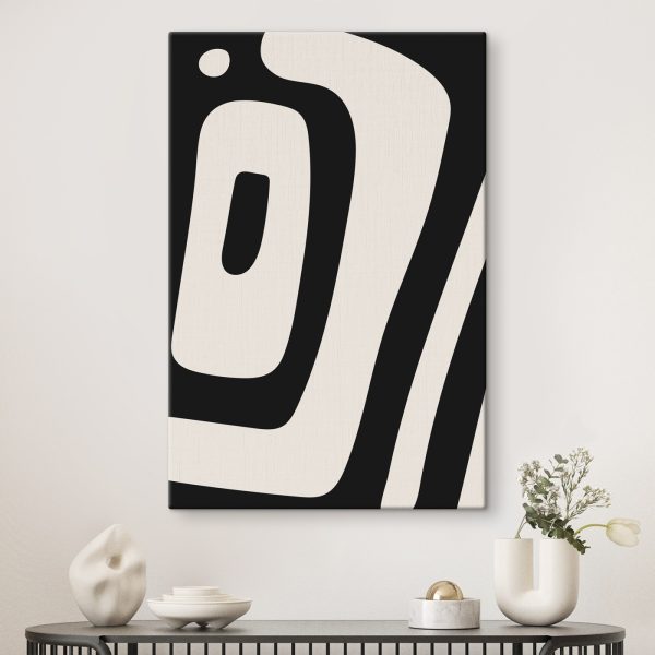 Black and white striped object Black and white striped object