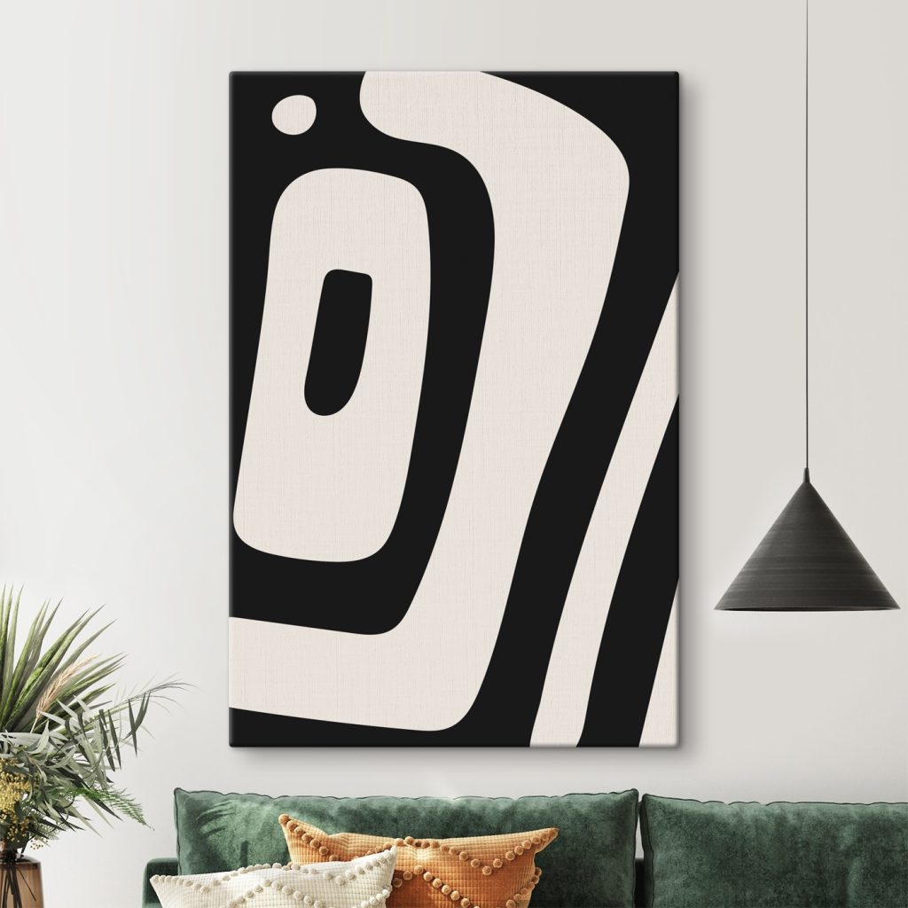 Black and white striped object Black and white striped object