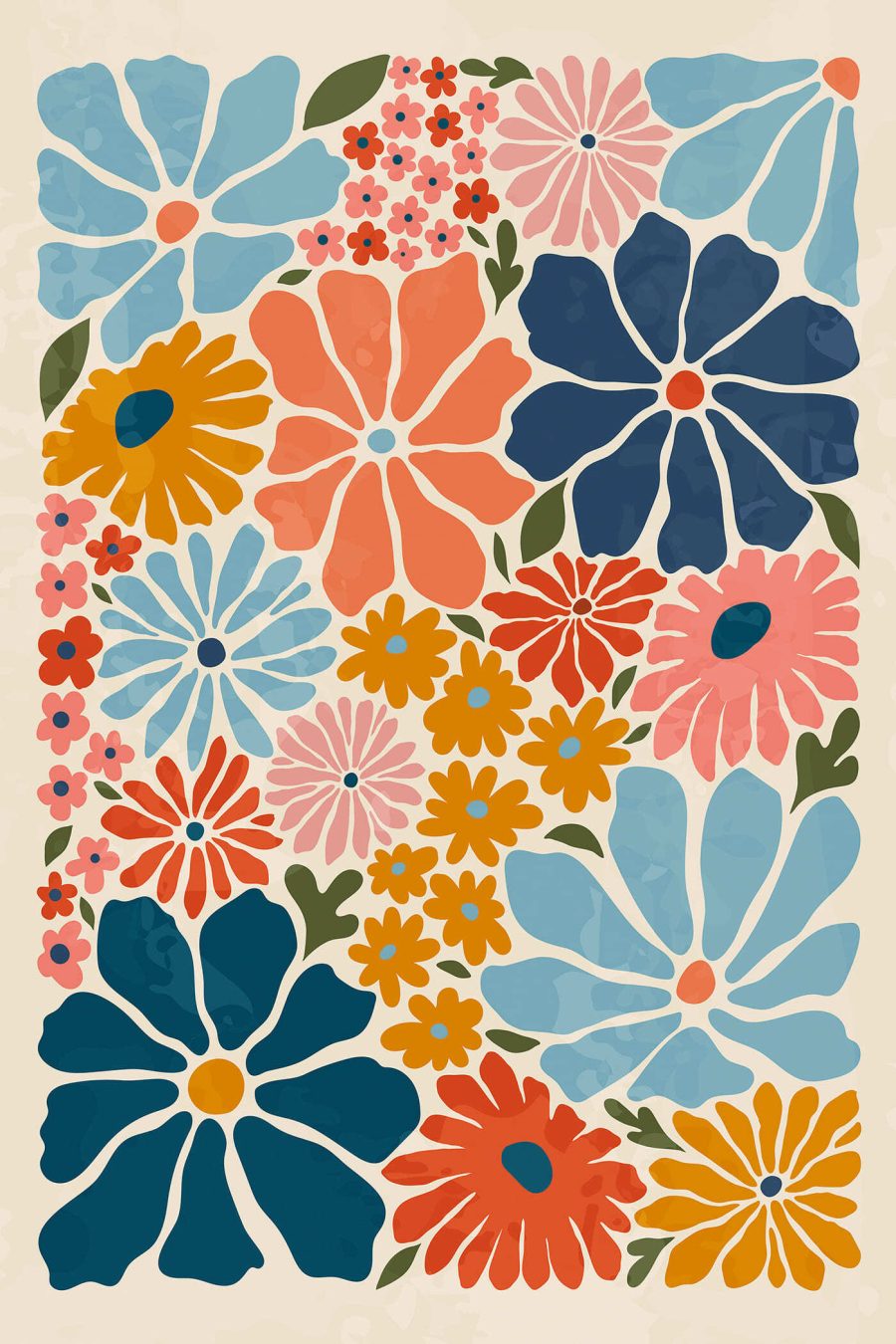 Kleurrijk bloemenpatroon