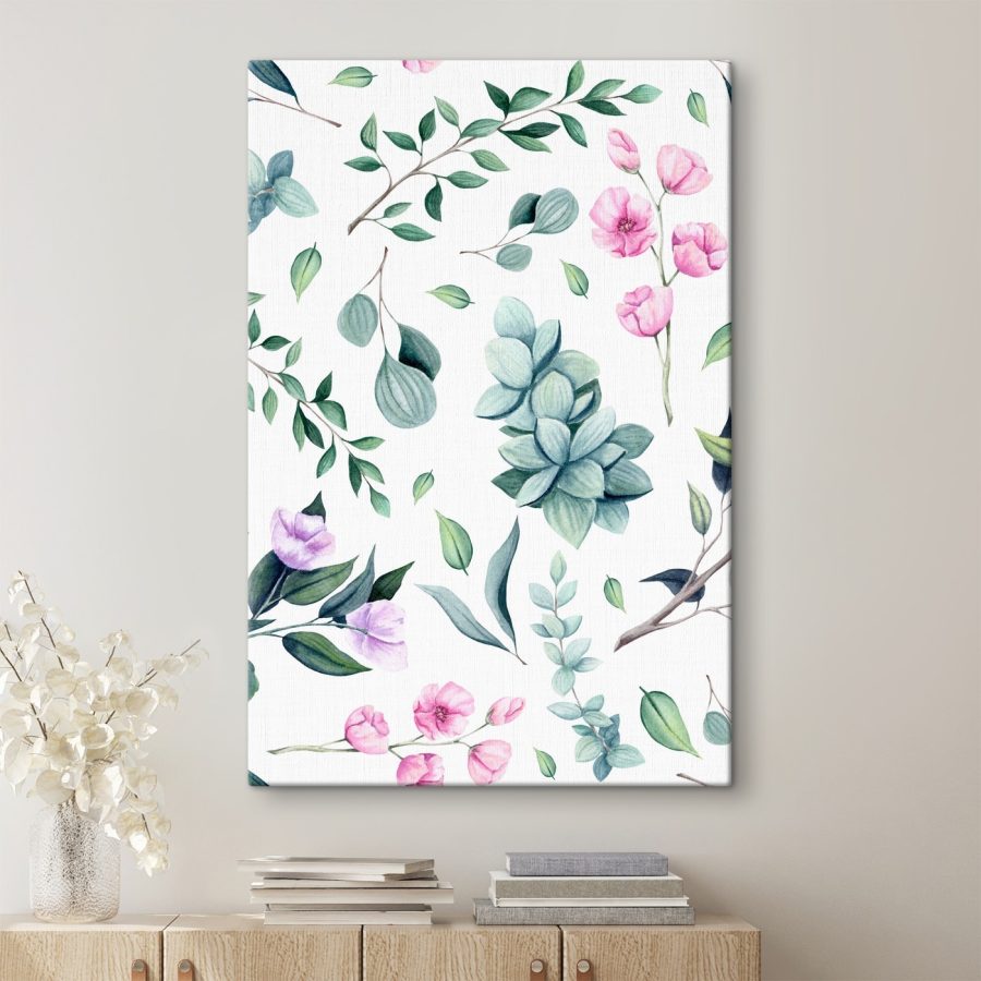 Patroon van bloemen en bladeren