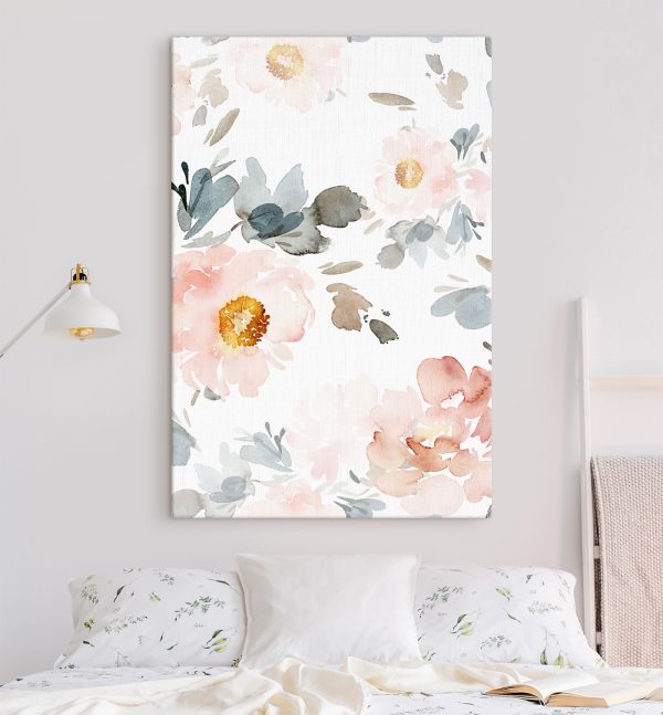 Aquarel van bloemen Canvas Schilderijen Aquarel van bloemen