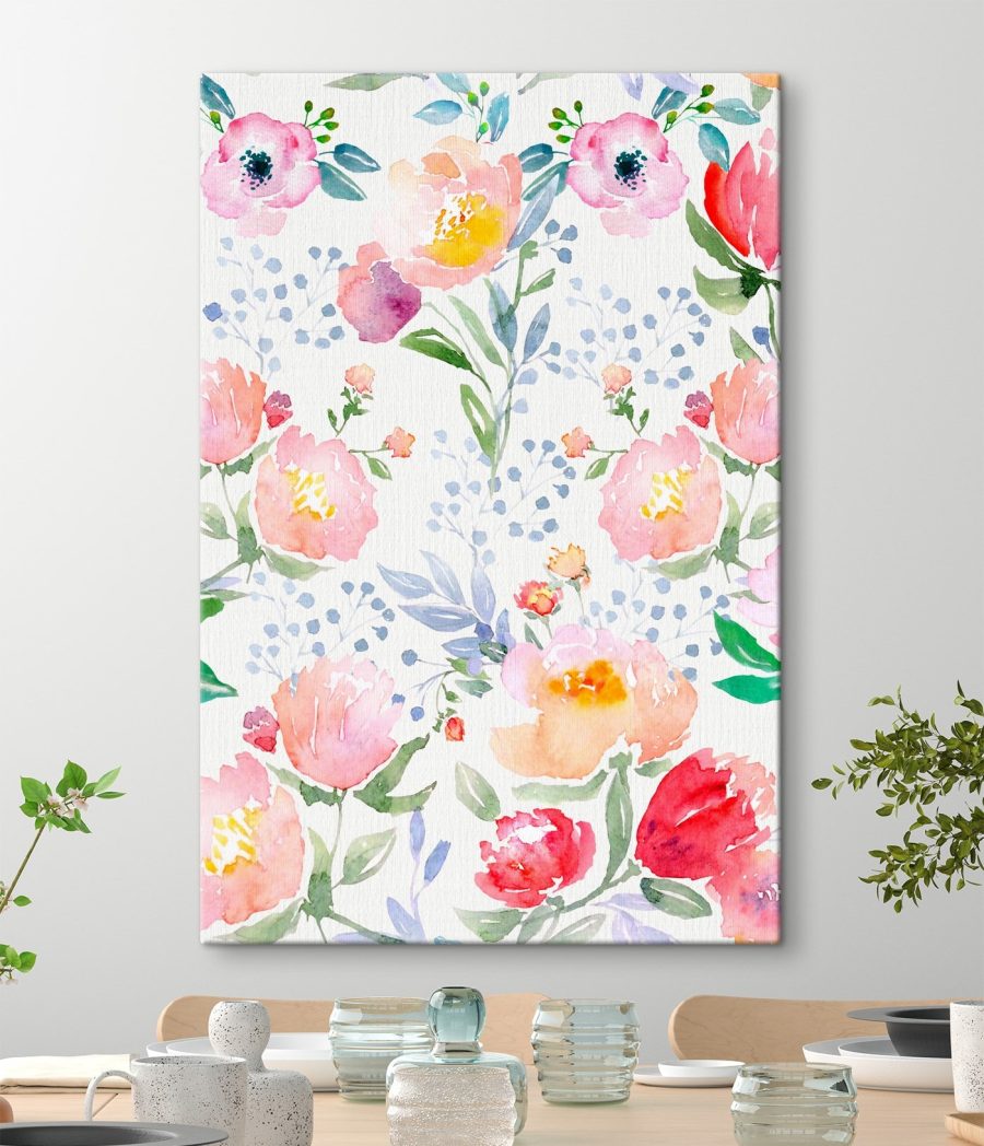 Aquarel van bloemen