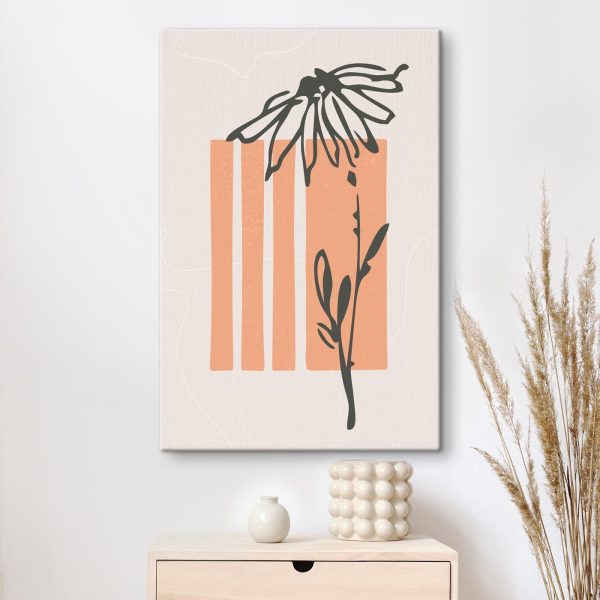 Bloem en een plant Canvas Schilderijen Bloem en een plant