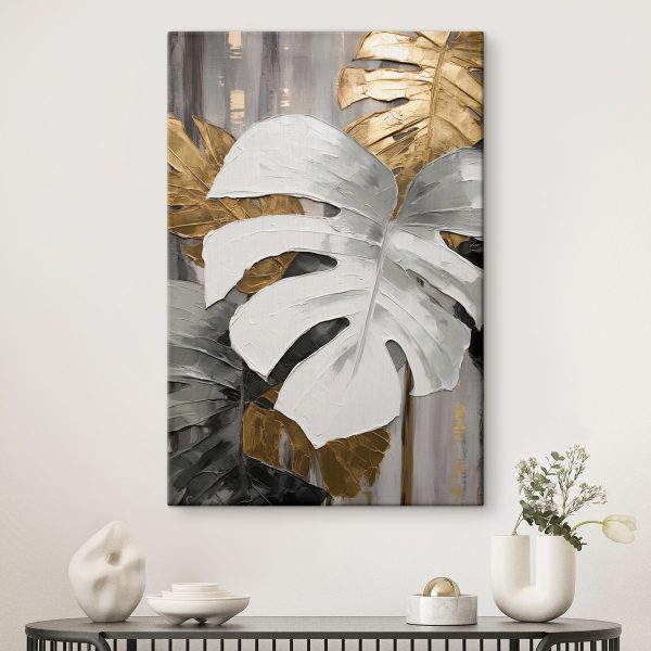 Elegant leaves in muted tones Elegant leaves in muted tones