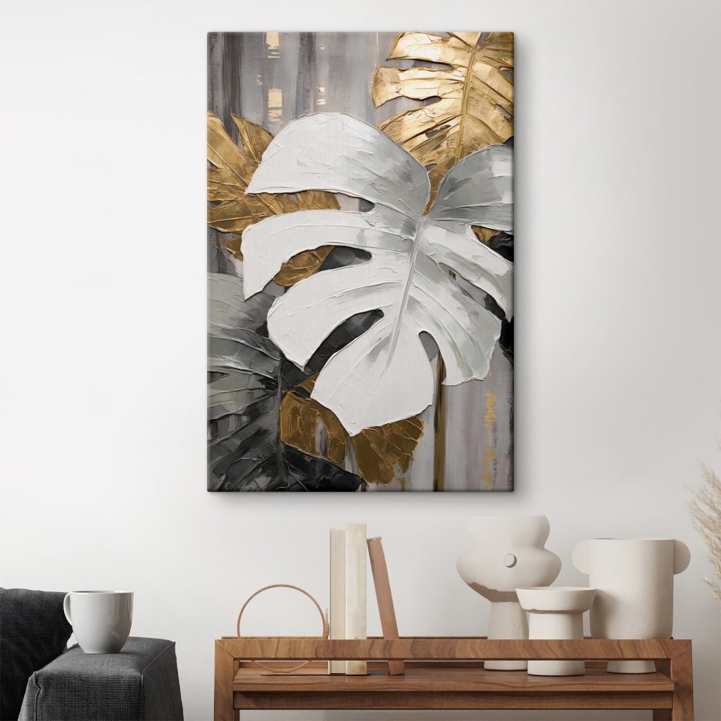 Elegant leaves in muted tones Elegant leaves in muted tones