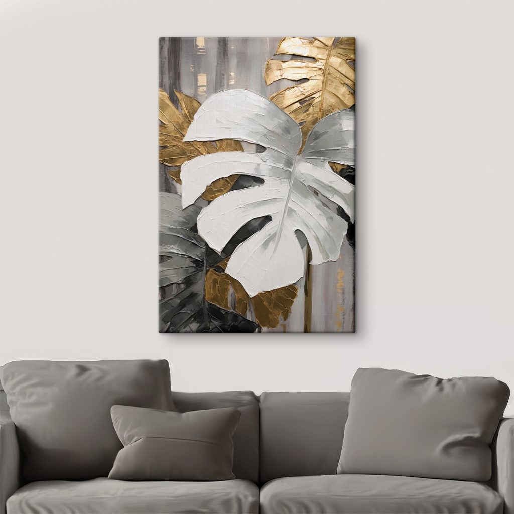 Elegant leaves in muted tones Elegant leaves in muted tones