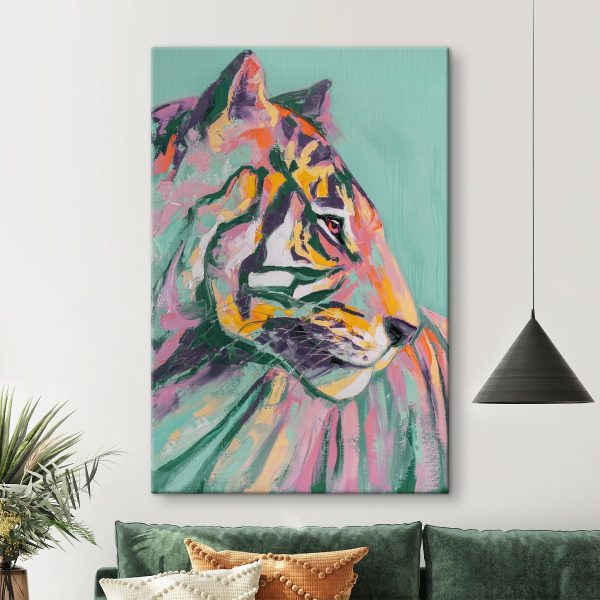 Schilderij van een tijger Schilderij van een tijger