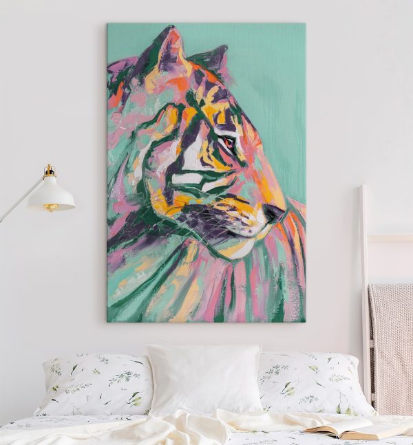 Schilderij van een tijger Schilderij van een tijger