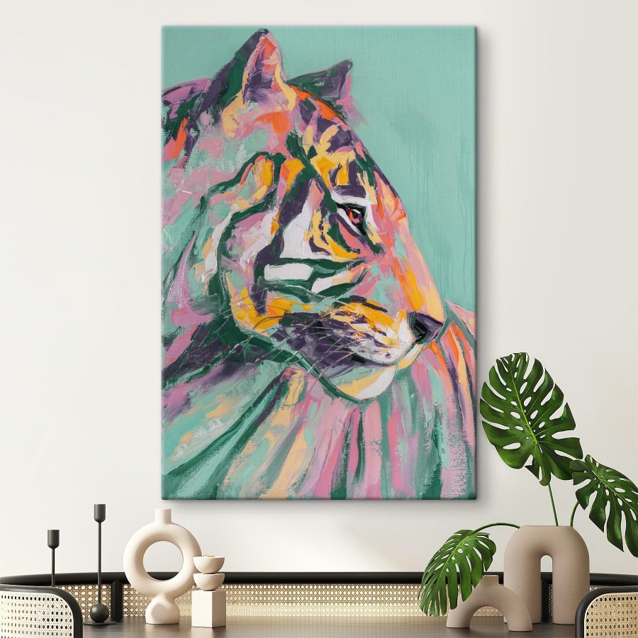 Schilderij van een tijger Schilderij van een tijger
