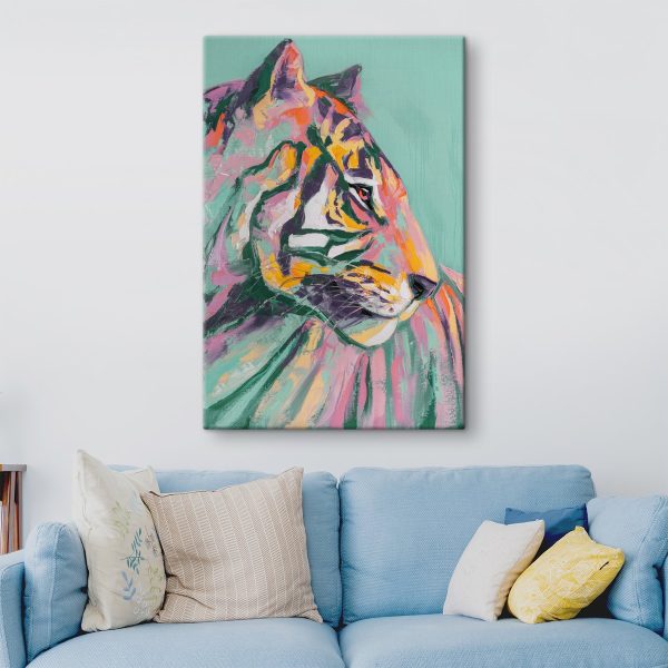 Schilderij van een tijger Schilderij van een tijger