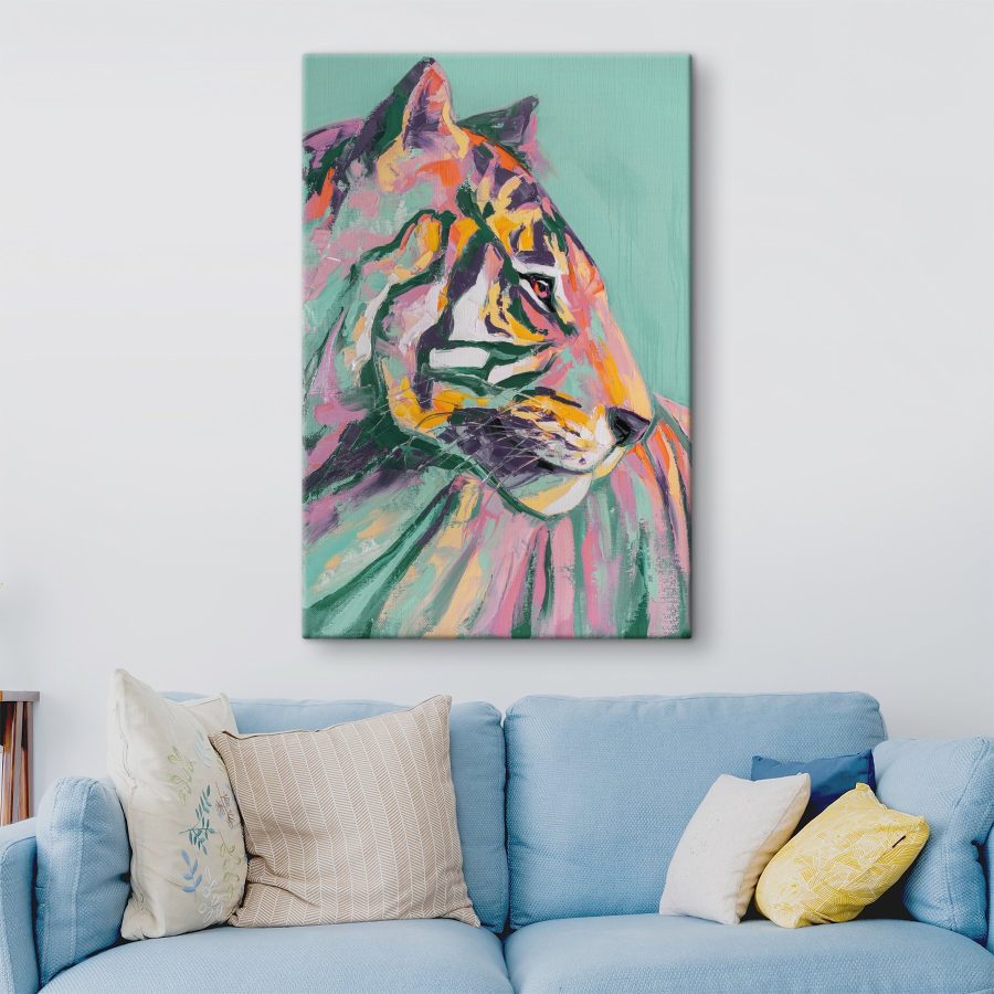 Schilderij van een tijger Schilderij van een tijger