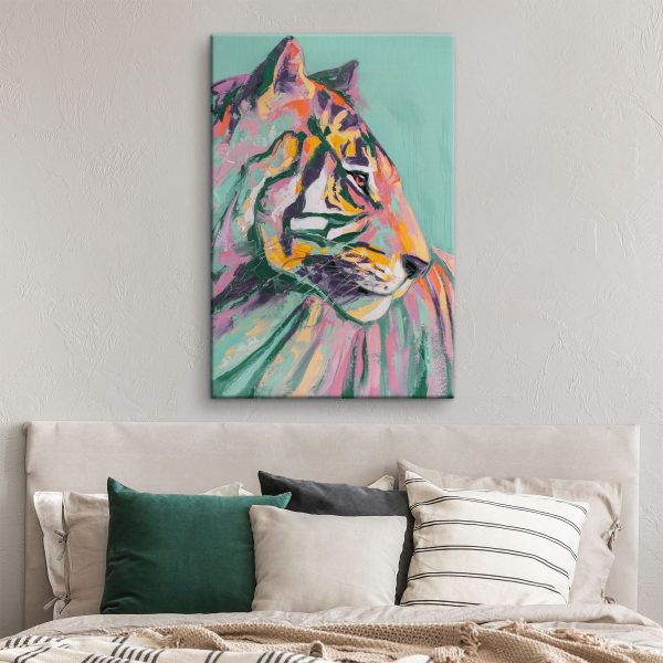 Schilderij van een tijger Schilderij van een tijger
