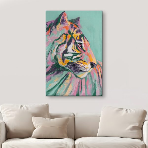 Schilderij van een tijger Schilderij van een tijger