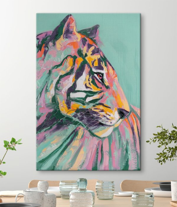 Schilderij van een tijger Schilderij van een tijger
