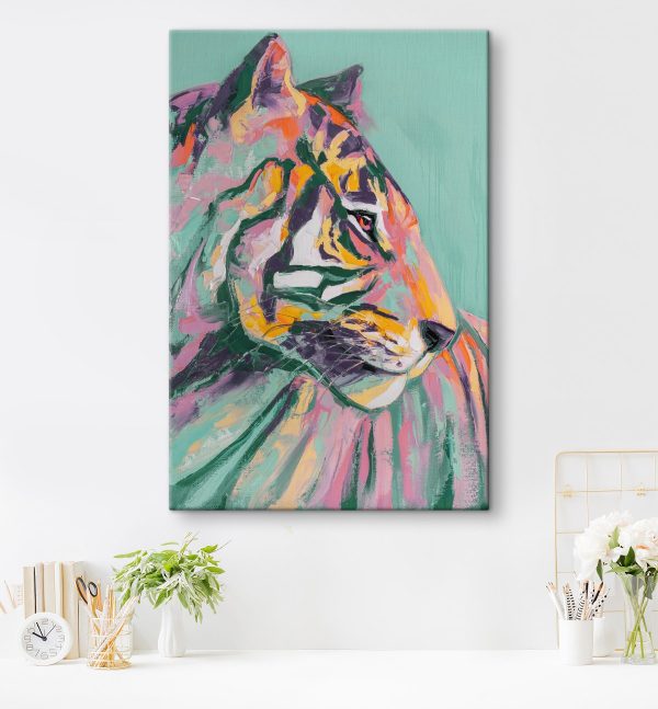 Schilderij van een tijger Schilderij van een tijger
