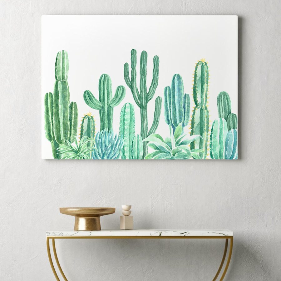 Groep cactussen en vetplanten
