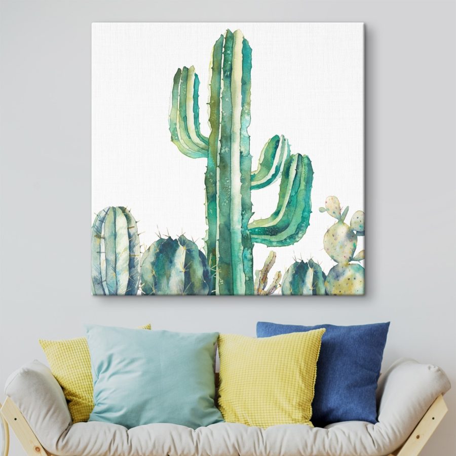 Aquarel van een cactus Aquarel van een cactus