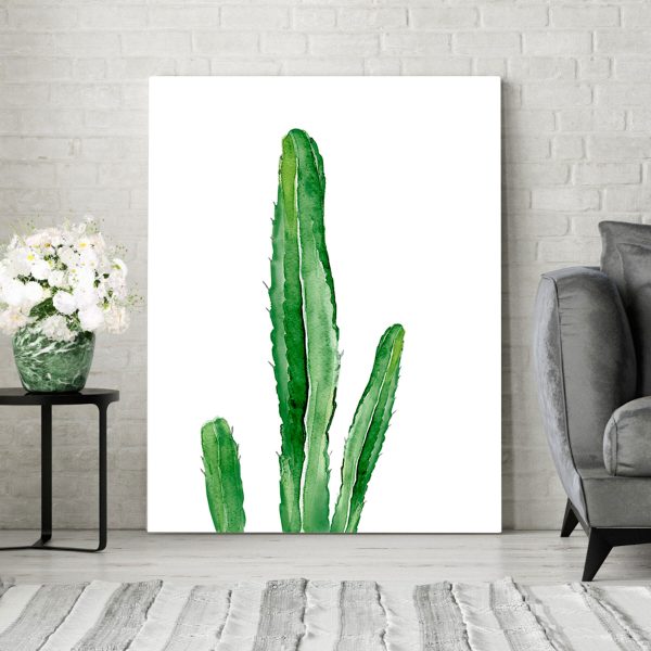 Groene cactus met lange stengels Groene cactus met lange stengels